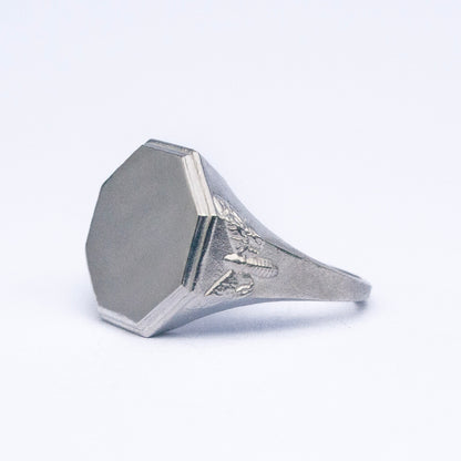 Moth Signet Ring