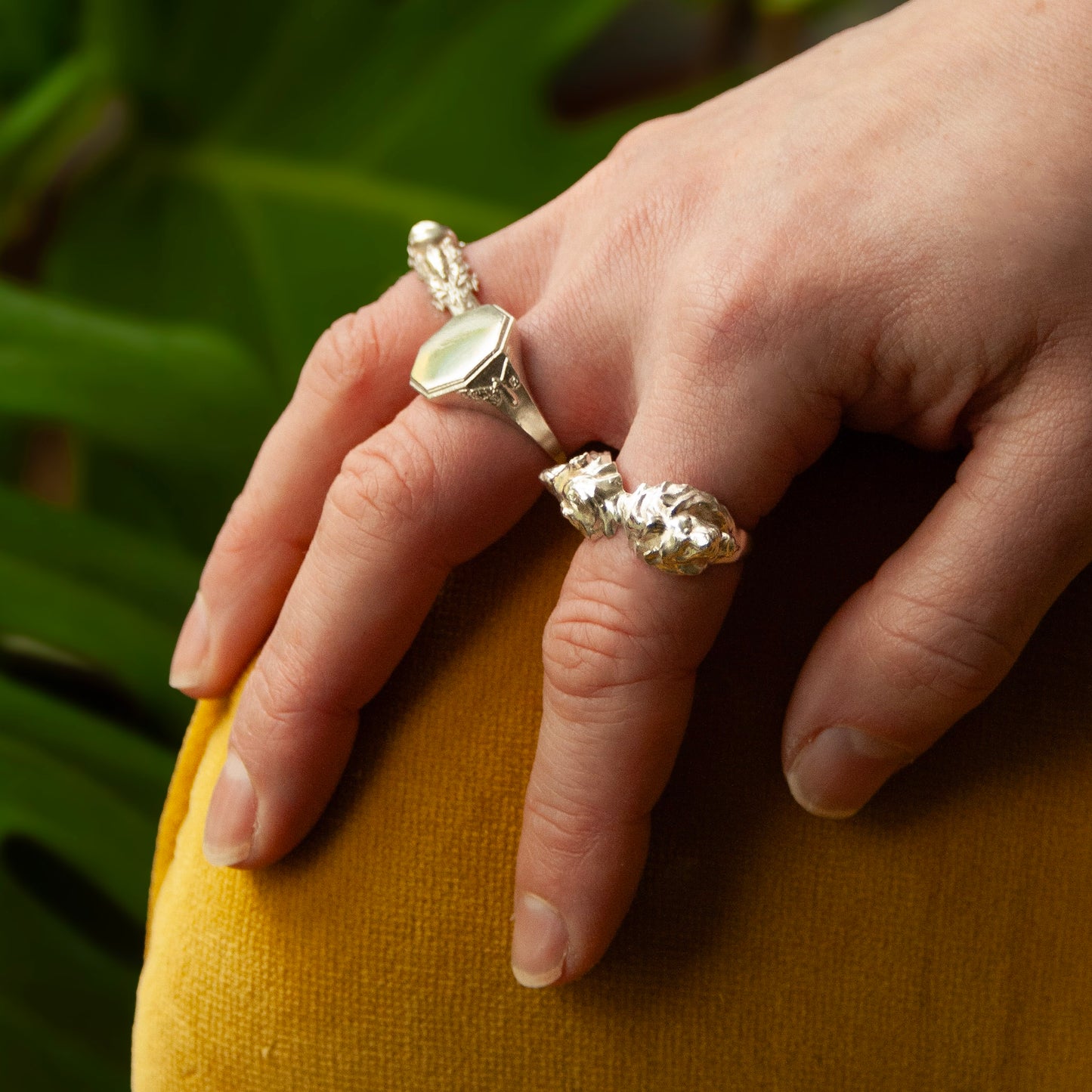 Moth Signet Ring